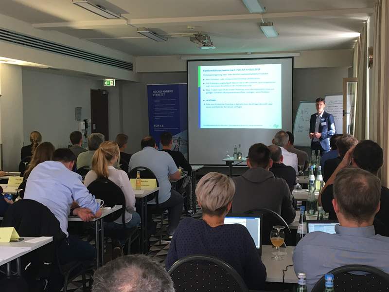 Starkes Interesse am FGH-Seminar „Nachweis- und Zertifizierungsverfahren für Erzeugungsanlagen an elektrischen Verteilungsnetzen“