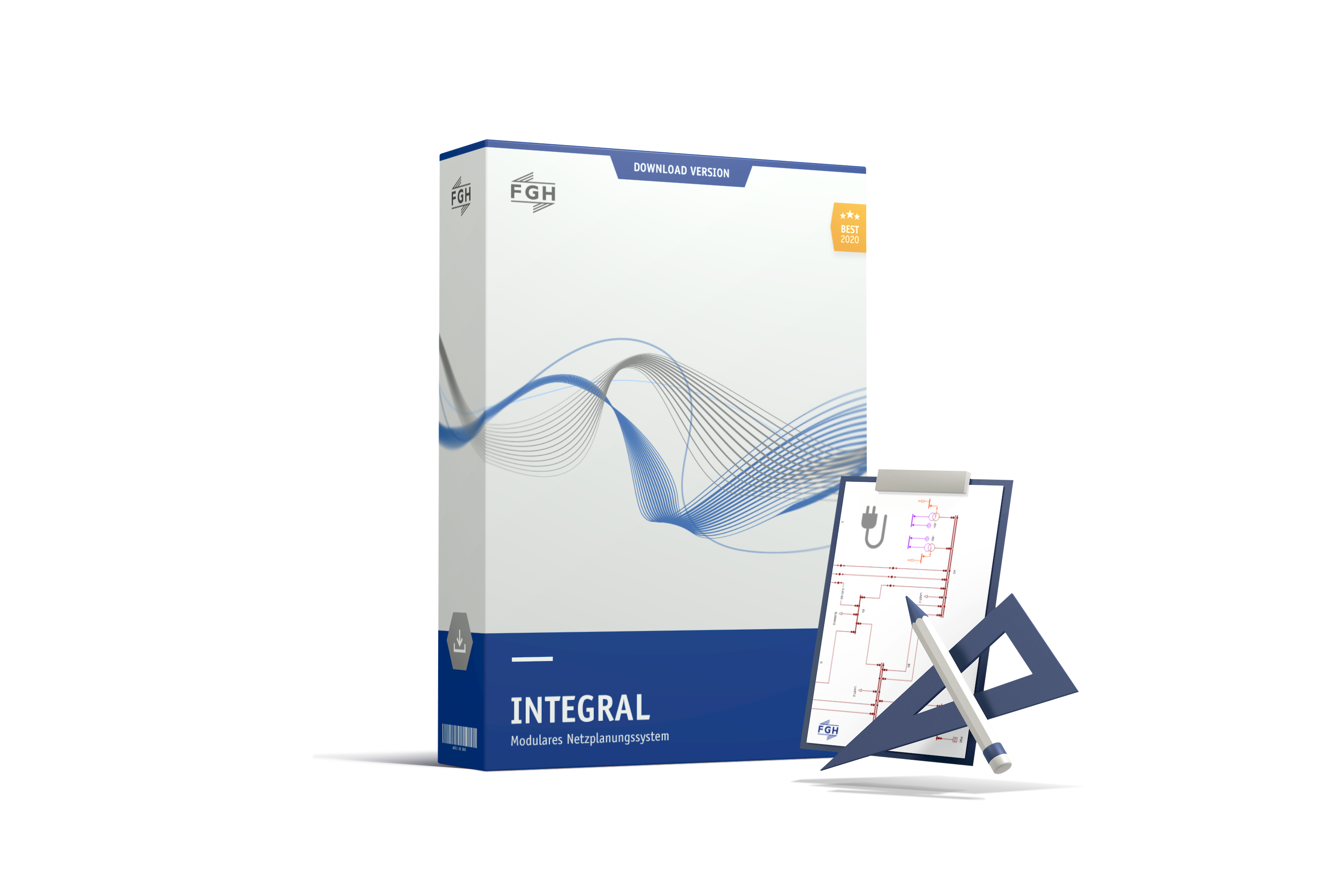 INTEGRAL-Softwarebox mit Klemmbrett