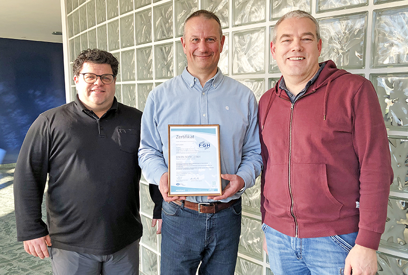 Certification de notre système de gestion de la sécurité de l'information (ISO/IEC 27001:2017)